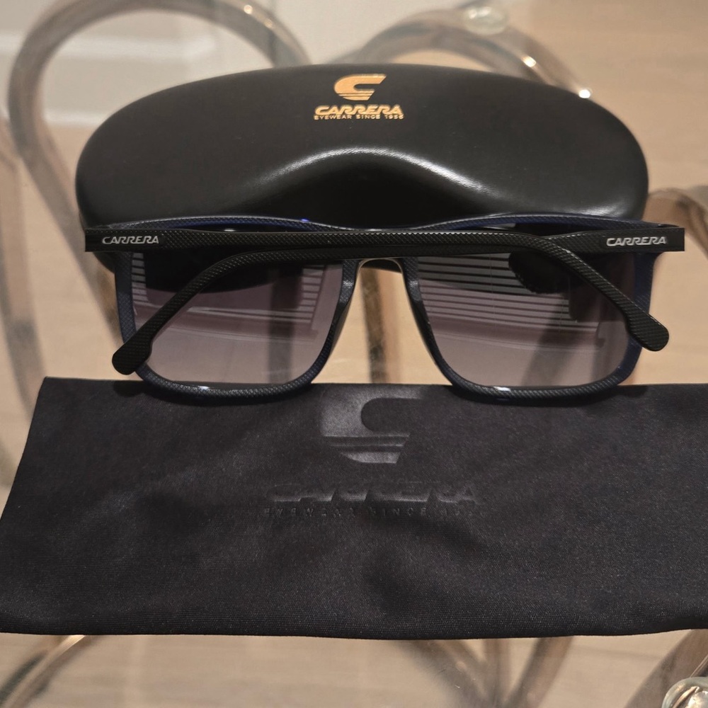 CARRERA 8064/Blue and Grey Squared Sunglasses